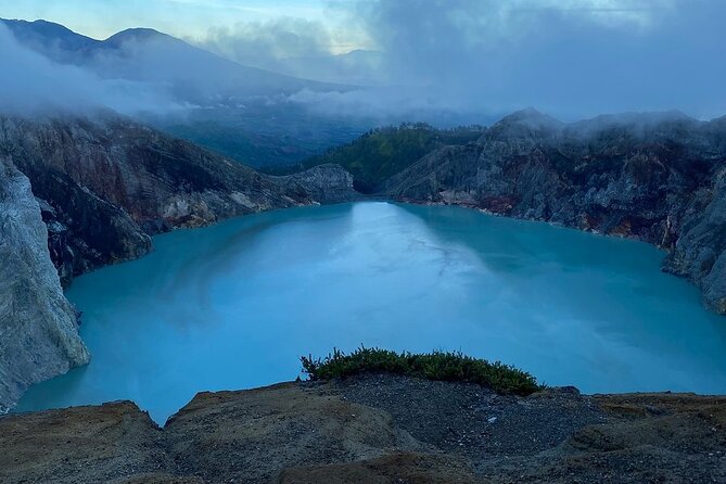From Bali: 24-Hour Kawah Ijen Blue Flames, Dinner & Room - Inside the crater: blue flames, sulfur miners, and the acid lake
