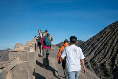 From Bali: Bromo Tumpaksewu Waterfall Shared Guided Tour - Bromo at 1am: the sand hike, 250 steps, and crater roar