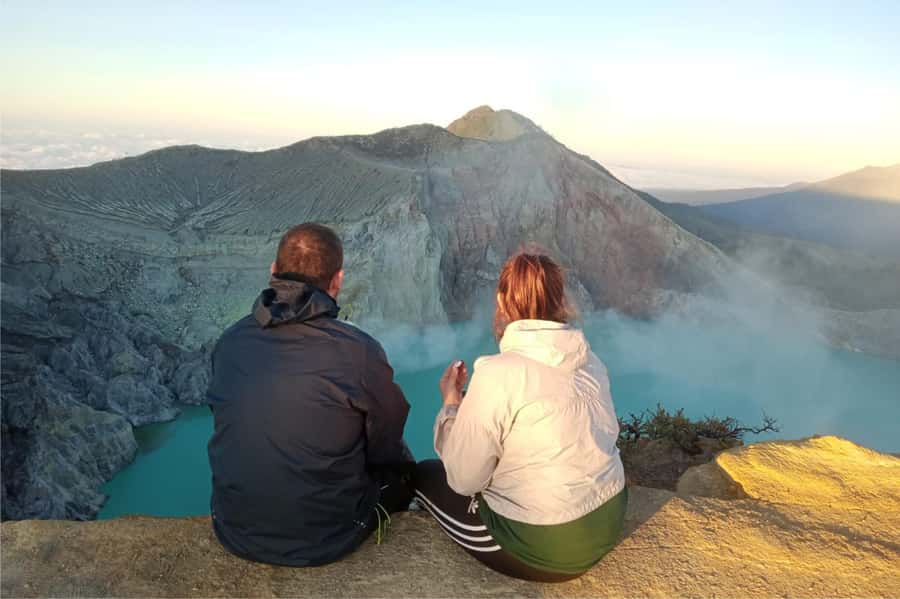 From Bali: Ijen Volcano Sunrise Hike with Transfer & All Fee - Sunrise, the acid lake, and the chance of blue fire