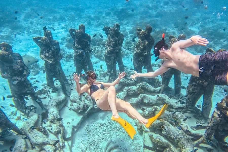 From Gili Air: Snorkeling with Turtles & Underwater Statue - Turtle time and coral viewing across multiple reef stops