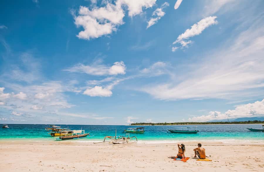 From Lombok: Private Gili Islands Trip w. Glass-Bottom Boat - Malimbu Hill and Mt. Agung views: end the day with wide angles