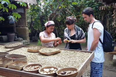 Full-Day Ubud Village including Mt Batur Tirta Empul and Sightseeing Tour - Sari Amerta Batik Collection: watching wax become pattern
