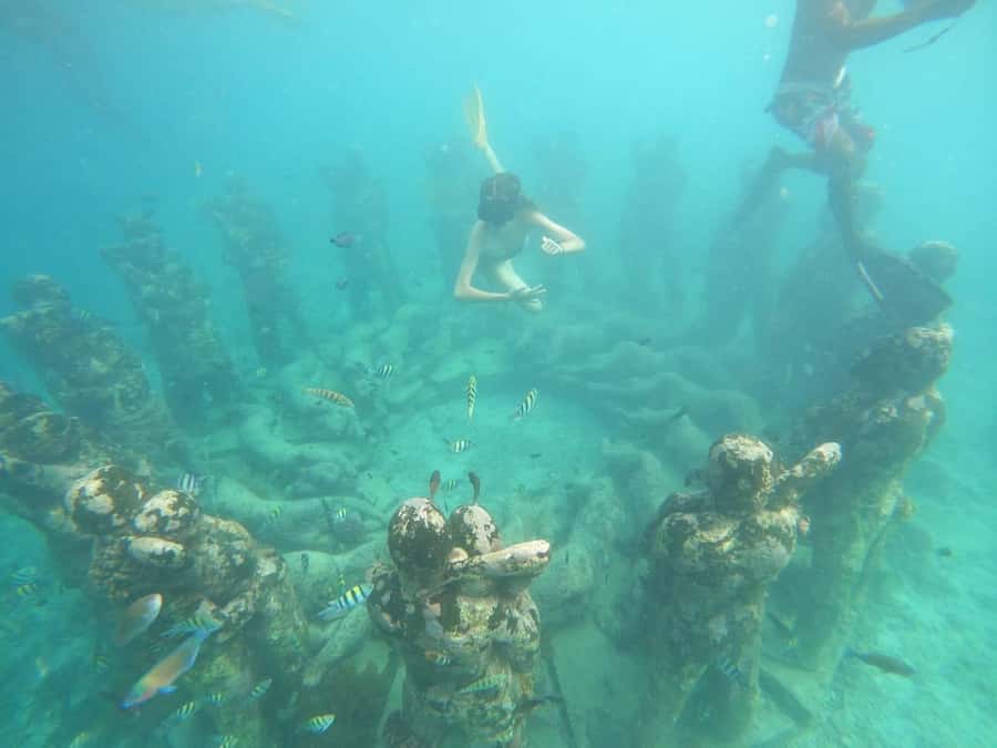 Gili T Island: Gili Snorkeling Day Trip Swim With Turtles - The Three Snorkeling Stops: Sea Turtles, Coral Reefs, and Underwater Sculpture