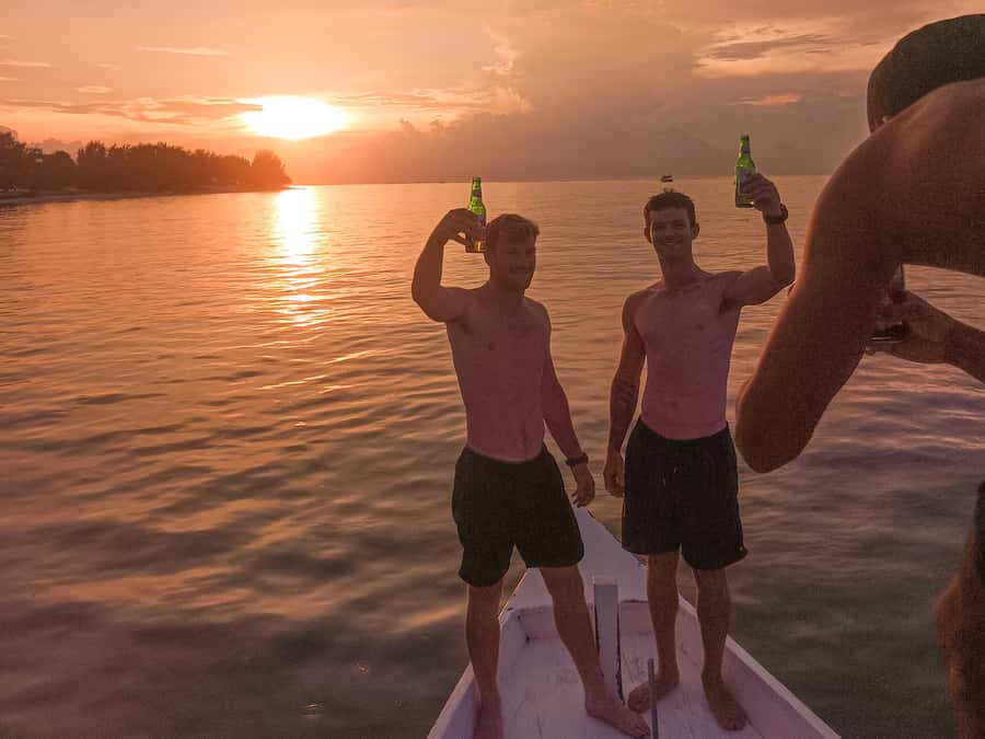 Gili Trawangan: Gili Islands Sunset Boat Tour and Snorkeling - Price and value at about $17