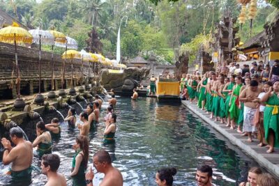 Hire Car with Driver in Bali - Stop 1: Sacred River Spa Stop + Monkey Forest Time