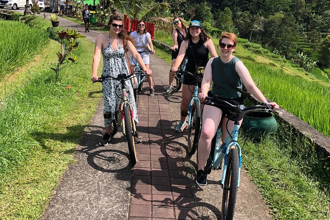 Jatiluwih E-bikes Tour Cycling Group - Stop 2 at Pura Luhur Besi Kalung, the Iron Necklace Temple