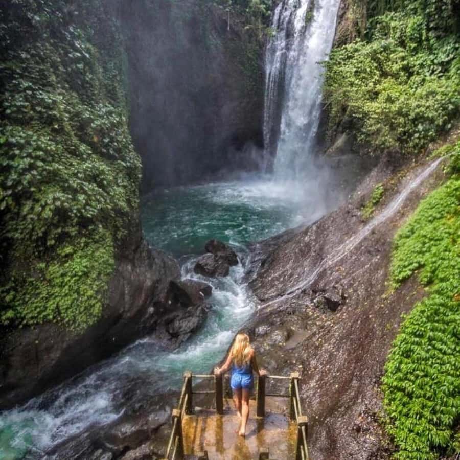 Jumping Sliding at Aling- Aling Waterfall and Handara Gate - Your Water Time: Four Waterfalls and Different Levels of Action