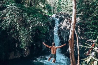 Jumping Sliding at Aling- aling Waterfall - Wanagiri Hidden Hill - Handara Gate - Aling-Aling Waterfall and Kroya: where the adrenaline and safety connect