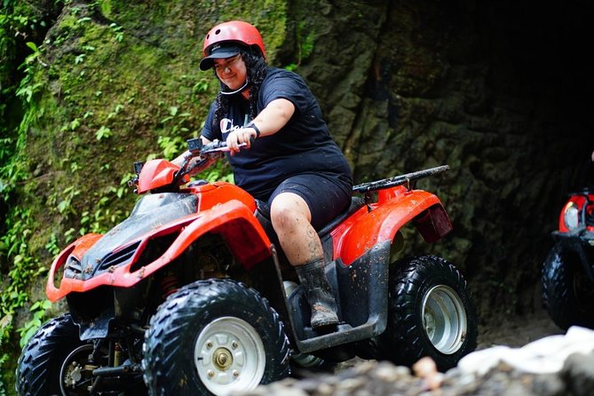 Jungle ATV Quad Bike Through Gorilla Face Cave - Break Time, Showers, and Lunch at a Poolside Restaurant