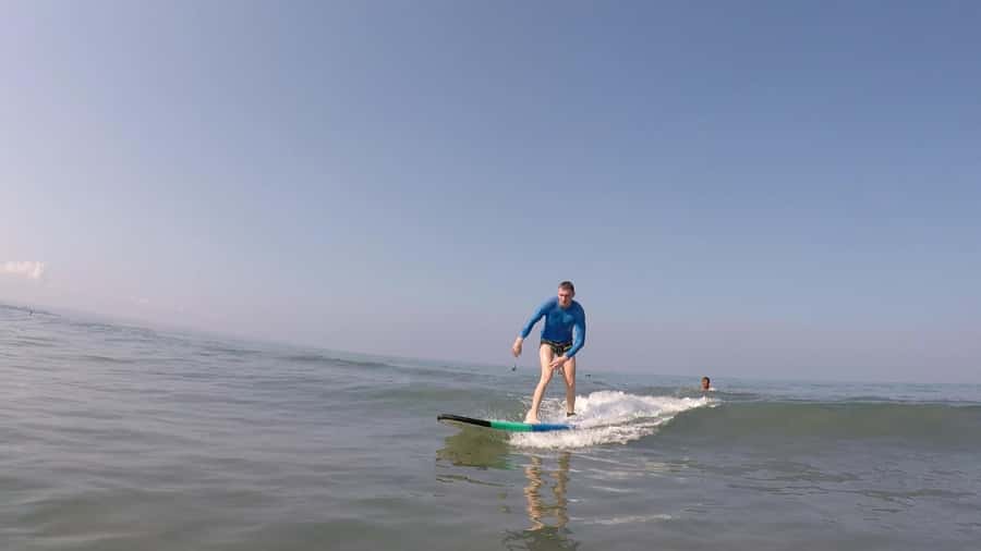Legian Beach, Bali: Beginner or Intermediate Surf Lessons - Into the Water: Timing Your Takeoff and Catching Your First Wave