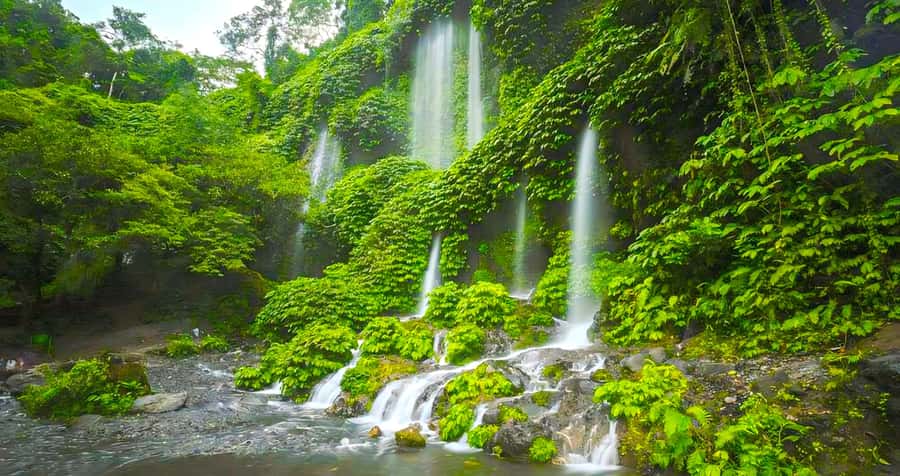 Lombok: Benang Stokel, Benang Kelambu, Culture, & Beach Tour - Benang Stokel Waterfall: your first payoff for the drive