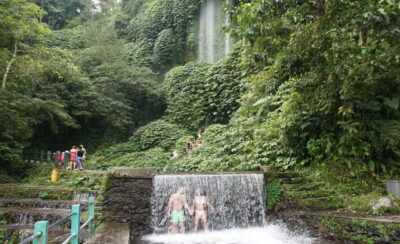 Lombok: Waterfall Benang Kelambu & Rice field Trip - Rice-field trekking with farmers and coconut water in hand