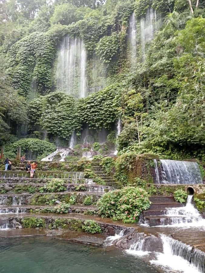 Lombok: White Water Rafting, Rice Terrace & Waterfall Tour - Benang Kelambu Waterfall: Cooler Air and Another Photo Stop