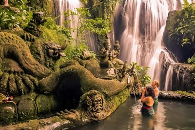 Melukat - The Purification Ceremony at Tirta Empul Temple - Stop 1: Tukad Cepung Waterfall and the misty walk to the falls