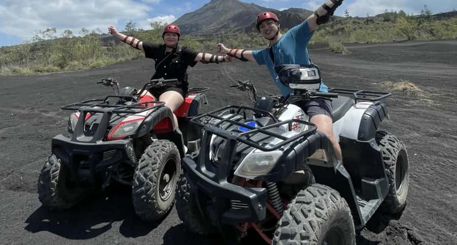 Mount Batur: ATV Quad Bike Black Lava & Sand Adventure - Black Sand ATV: dunes, curves, and that powder-dry feel