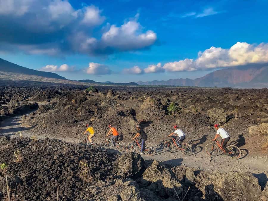 Mount Batur: Black Lava Cycling Tour w/ Natural Hot Spring - The Ride Plan: 11 Kilometers of Lava and Lake Rim Views