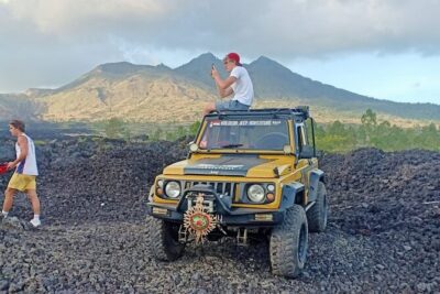 Mount Batur Black Lava Jeep Tour with Pickup - The jeep ride over black lava: the part you will feel in your legs