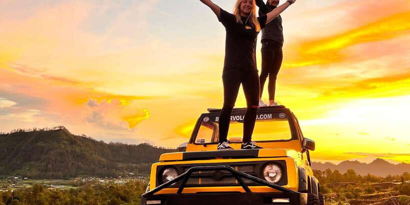 Mount Batur Jeep Sunrise & Hot Spring &coffe with transport - From viewpoint to black lava: why the first volcanic stop hits so hard