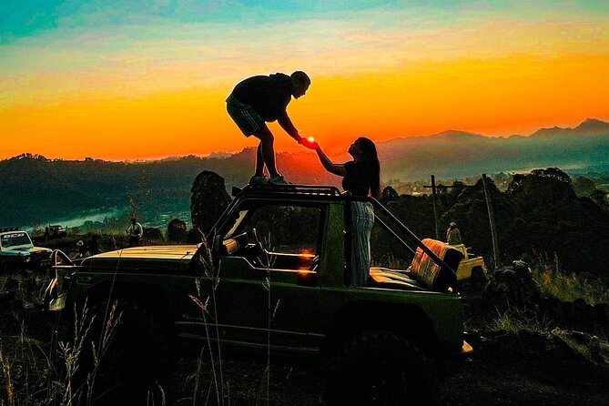 Mount Batur Jeep Sunrise with 4WD Adventures Tour - Stop 1: Mount Batur Sunrise, Hot Drinks, and the Black Lava Fields (1963)