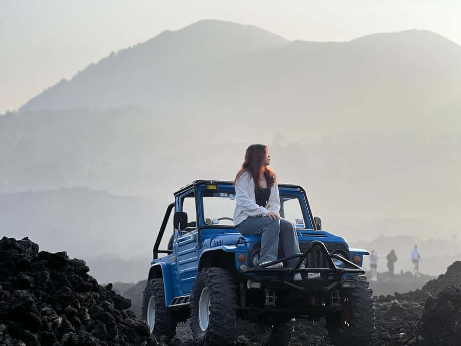 Mount batur: sunrise tour by 4wd & black lava - The post-sun drive: lava country time