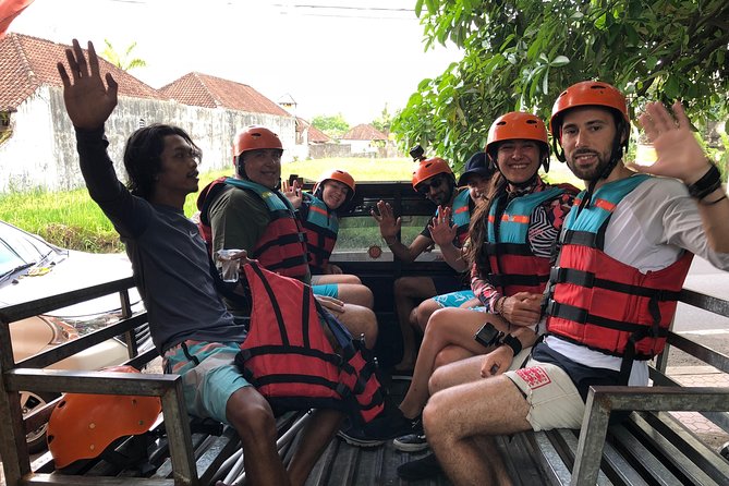Mount Batur Sunrise Trekking & White Water Rafting ( Private - All Inclusive ) - Telaga Waja rafting setup: safety briefing, paddling lesson, then water
