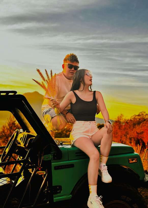 Mount Batur Sunset/Sunrise Jeep Tour & Natural Hot Springs - Black Lava Fields: When the Volcano Looks Otherworldly