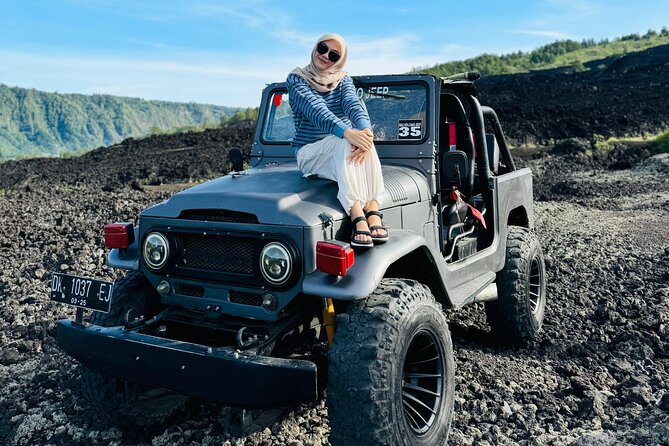 Mount Batur Volcano Jeep Sunset Tour - All Inclusive - Black Lava Field and Black Sand: Two Stops, Two Kinds of Wow