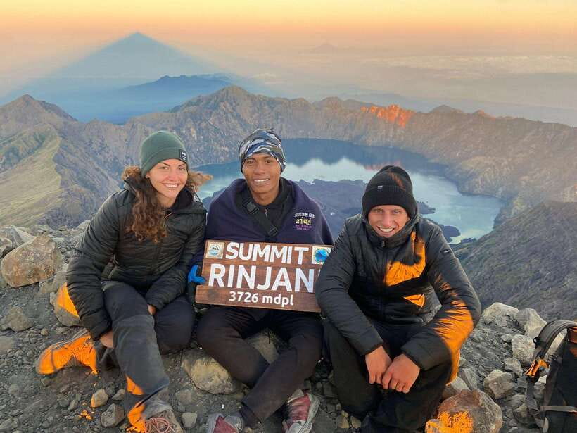 Mount Rinjani Climbing 2D/1N Summit Trek 3726M - Camp at Sembalun Crater Rim: sunset, sunrise, and lake views