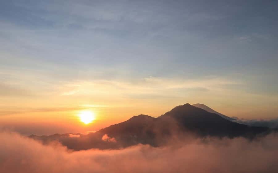 Mount Volcano Bali Jeep Sunrise, Black Lava & Hot Spring - The View Game: Crescent Lake Batur at Sunrise