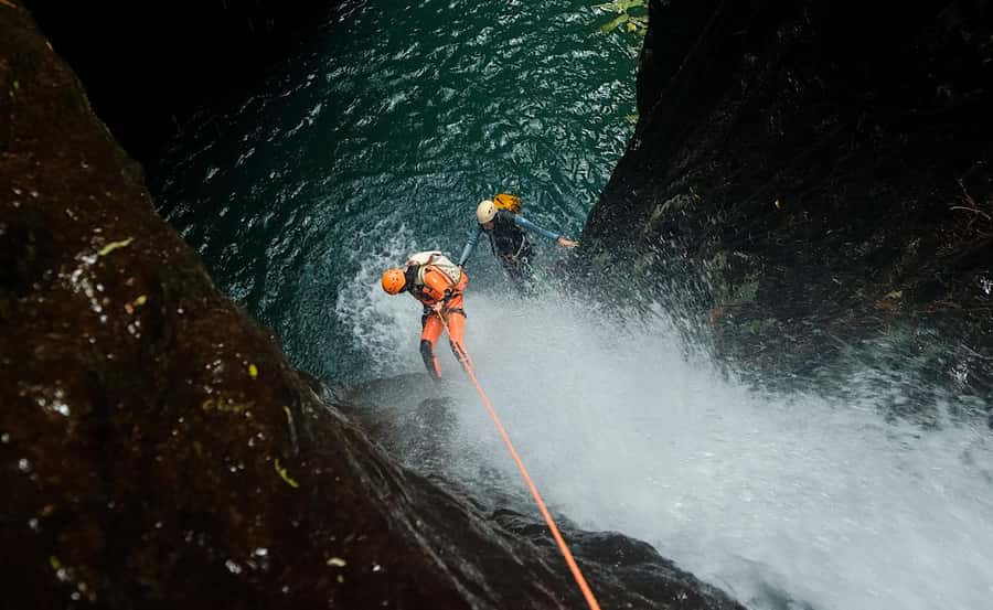 North Bali: Guided Canyoning Aling Waterfall Adventure - The real action at Aling-Aling: rappels, slides, and that free jump