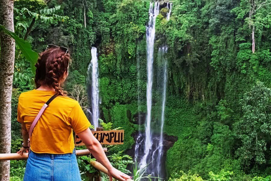 North Bali: Sekumpul Waterfalls and Ulun Danu Temple Tour - Sekumpul Waterfalls trek: the real payoff (and the real workout)