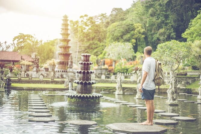 Private Sightseeing Northern East Bali All inclusive - Virgin Beach: white sand, crystal-clear water, and that cliff-between-stops feeling