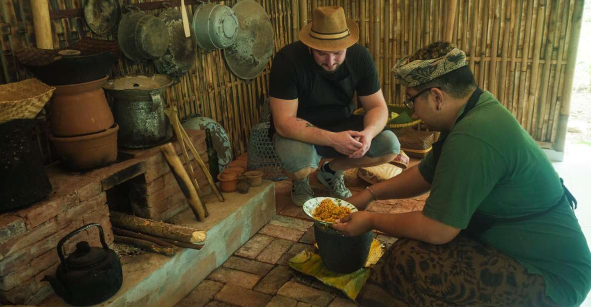 Pure Bali Village Experience Cooking & Jamu Class, Transfer - Jamu production: Beras Kencur and turmeric-ginger-tamarind tasting