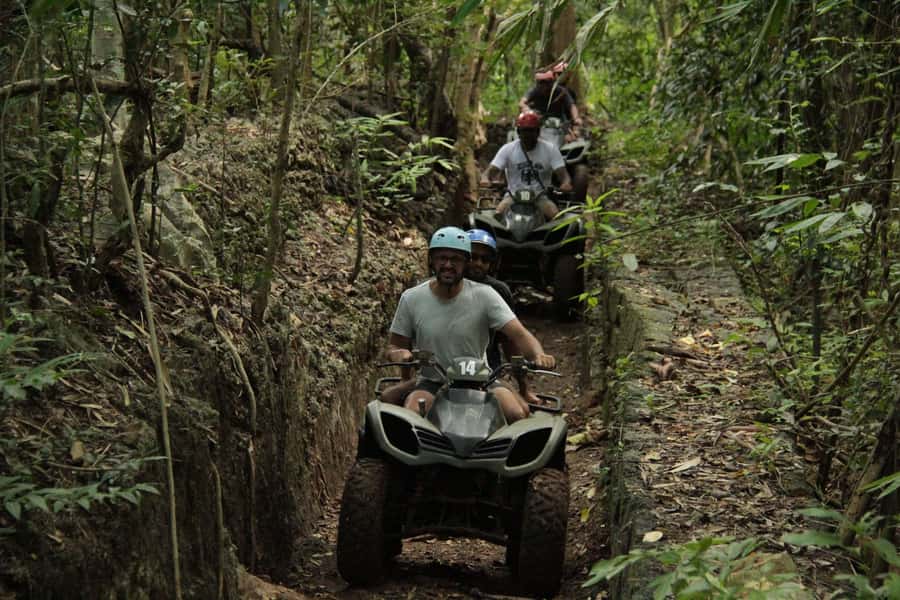 Rock Mud Fun ATV Quadbike Uluwatu - The memorable moments: Coconut break and the gorilla-mouth tunnel vibe