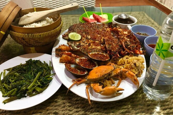 Romantic Seafood Dinner at Jimbaran Beach Bali include Sunset - The menu packages: what you actually get (Package A vs B)