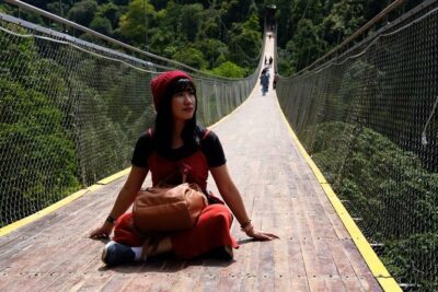 Situ Gunung Waterfall & Suspension Bridge Sukabumi start Jakarta - Gede Pangrango jungle time: why a private guide helps