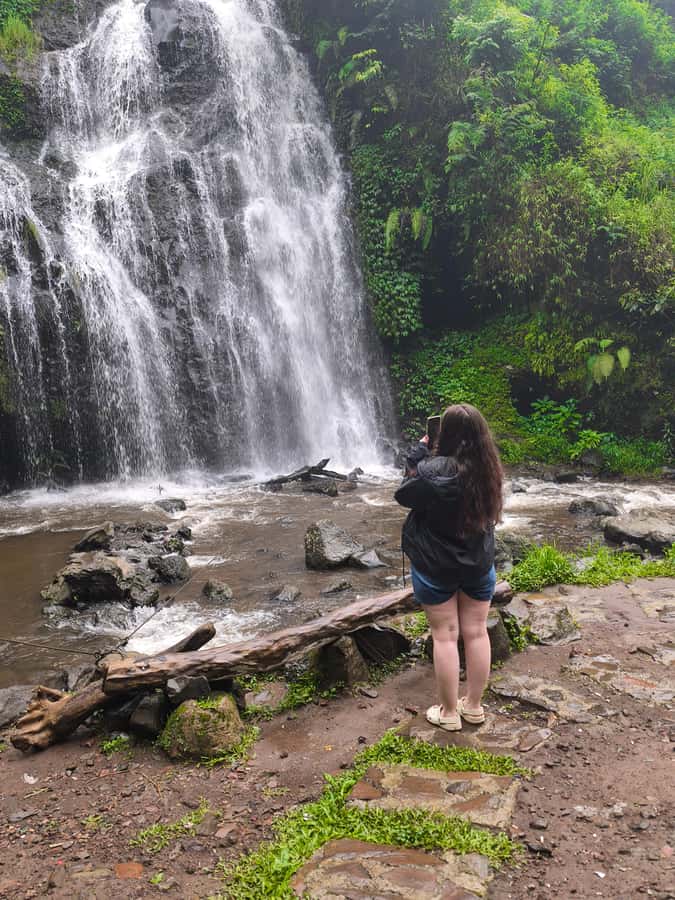 Start 10am Bandung Group Tour Volcano, Waterfalls, Hotspring - From Bandung pickup to the climb-atmosphere of Tangkuban Perahu
