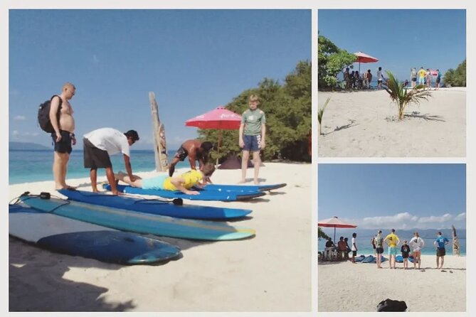 Sunny Surf School Gili Trawangan - What you learn on land first: theory and beach drills