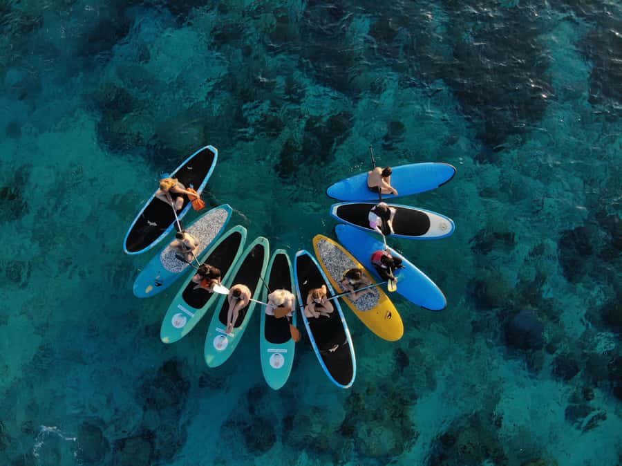 Sunrise Stand Up Paddle Board With Drone Shoot - Paddle time at sunrise: stability, calm water, and a slower pace