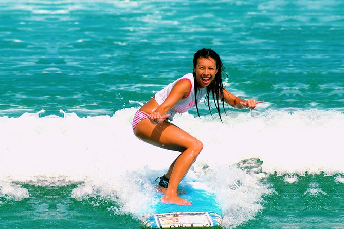 Surfing Group Lesson Level 1 Beach Surfer - Legian’s Double Six Beach, right in the surf zone