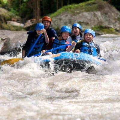 Telaga Waja: White Water Rafting with Lunch - Safety First: Harness, Helmet, and a Guide You Can Trust