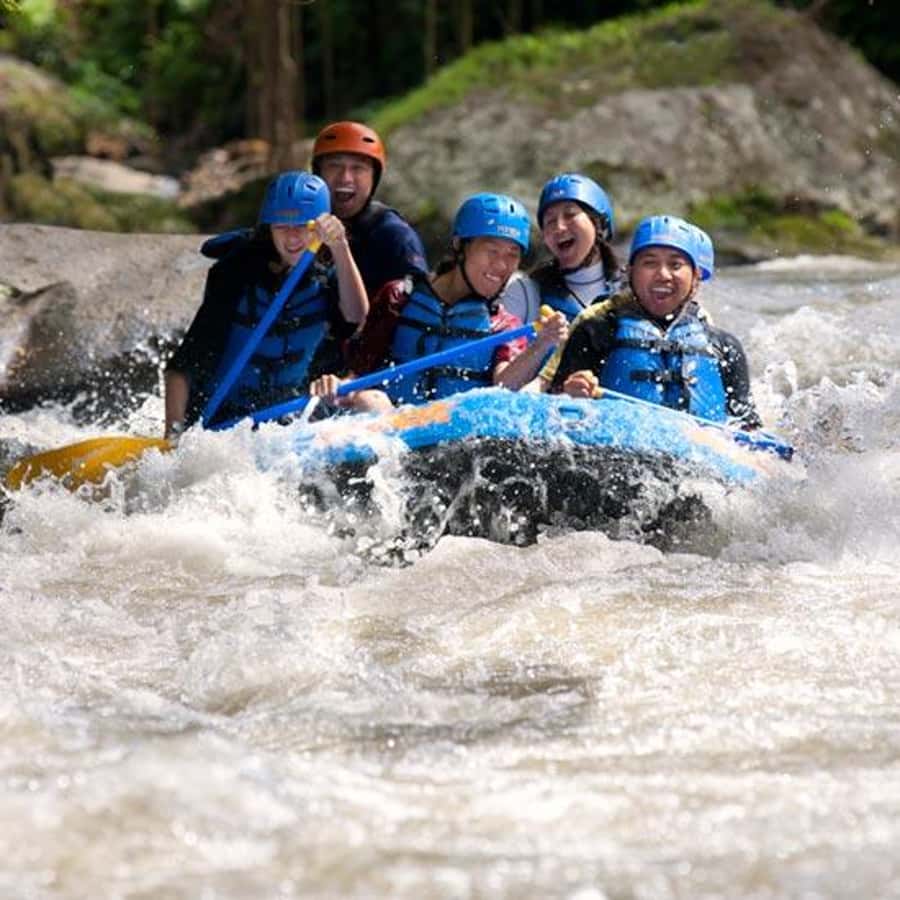 Telaga Waja: White Water Rafting with Lunch - Safety First: Harness, Helmet, and a Guide You Can Trust