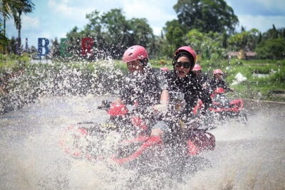 Thrilling Off Road Adventure Explore Nature with ATV With Lunch - Getting geared up at Kuber Bali Adventure