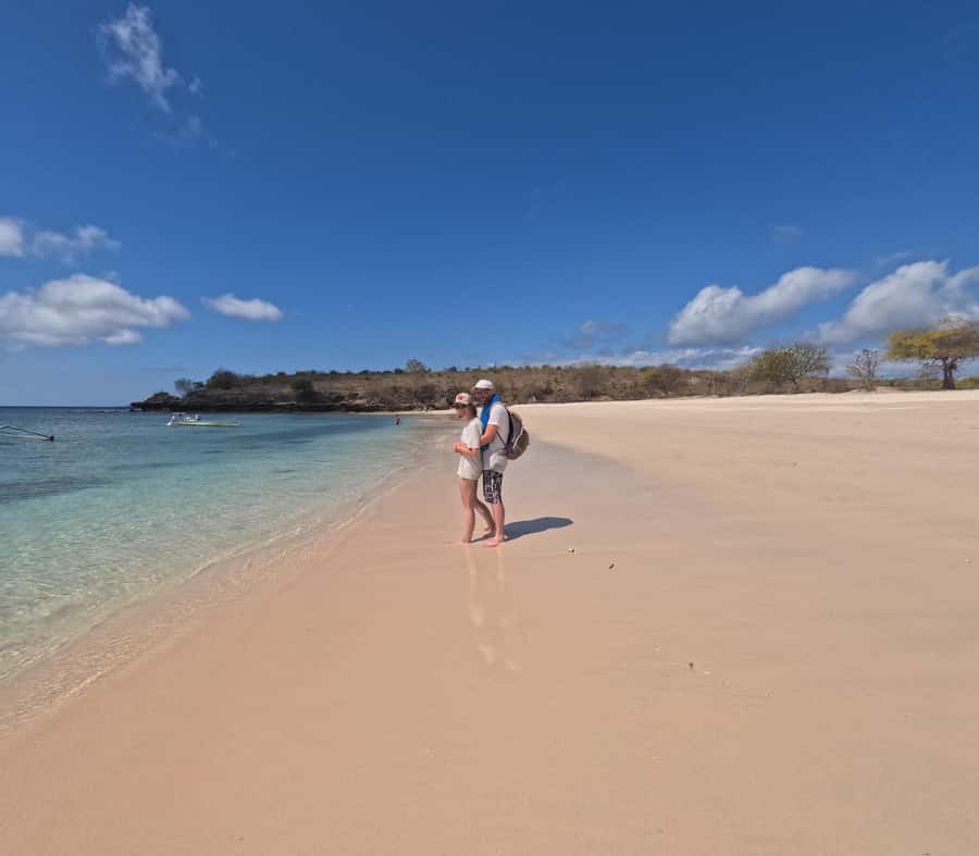 Tropical Escape: South East Lombok Beach & Snorkeling - Pink Beach time: when the color becomes part of the swim