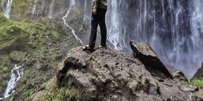 Tumpak Sewu Waterfall Join In Trip from Malang City - The heart of it: the 2.5-hour trek and waterfall descent