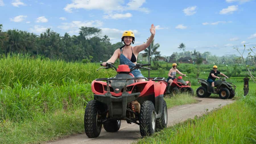 Ubud: ATV Quad Bike Adventure with Lunch - The Track: Rice Paddies, Jungle Paths, and River Sections