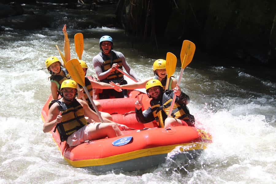 Ubud atv quad bike and white water rafting - White Water Rafting on a River With Local Guidance