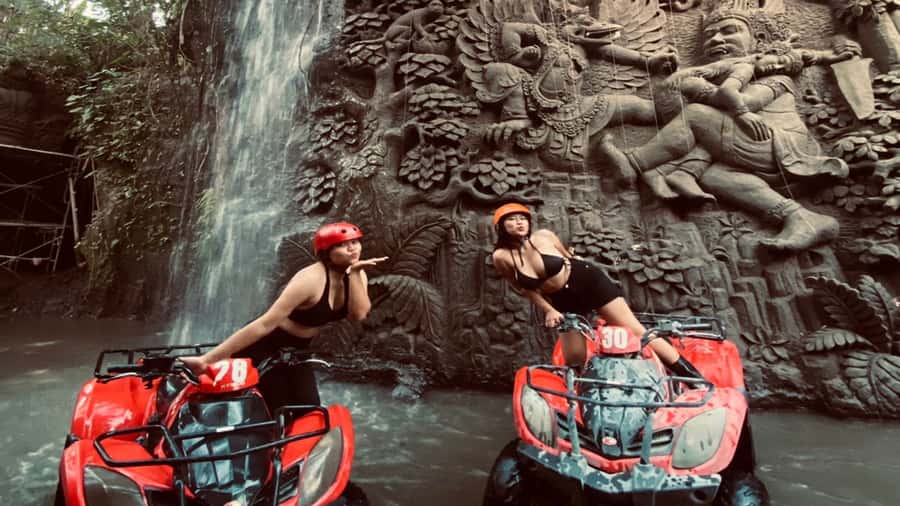 Ubud: ATV Quad Bike through river, rice fields & waterfall - Getting to KeepAll Bali Adventure Camp Without the Stress