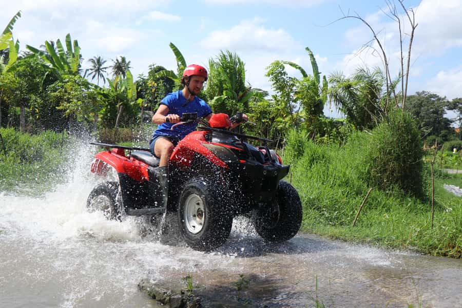 Ubud: ATV Quad Bike through river, rice fields & waterfall - Safety Gear, Briefing, and ATV Control in Plain Language