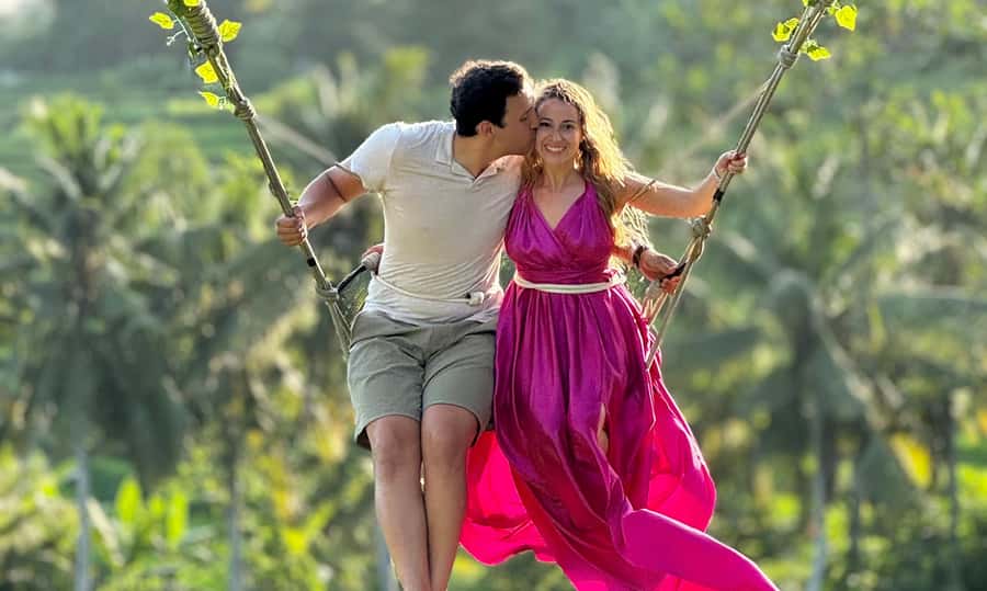 Ubud: Bali Swing Ticket - The swing circuit: what it feels like in the jungle and over rice fields
